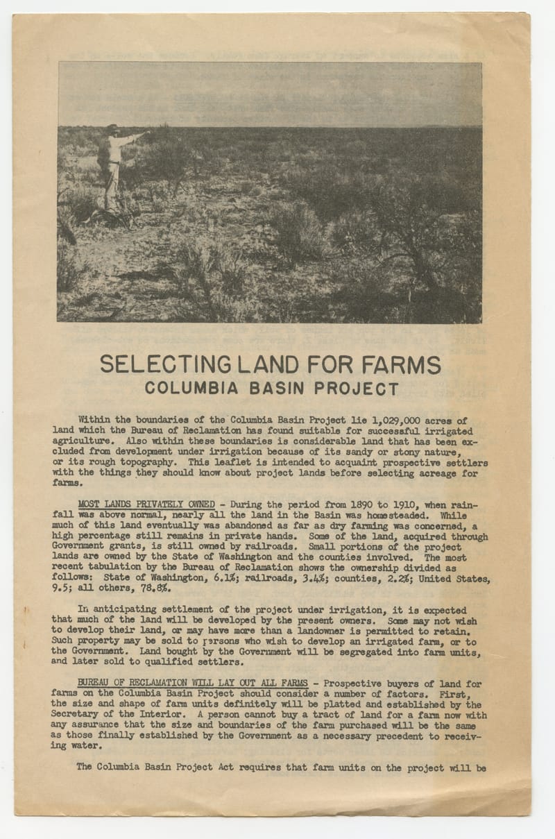 Selecting Land for Farms